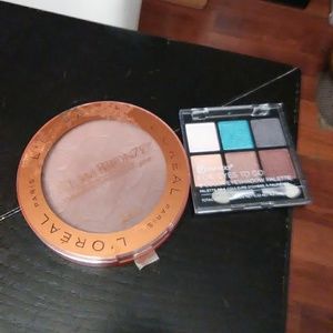 Bronzer and BH cosmetics eye shadow